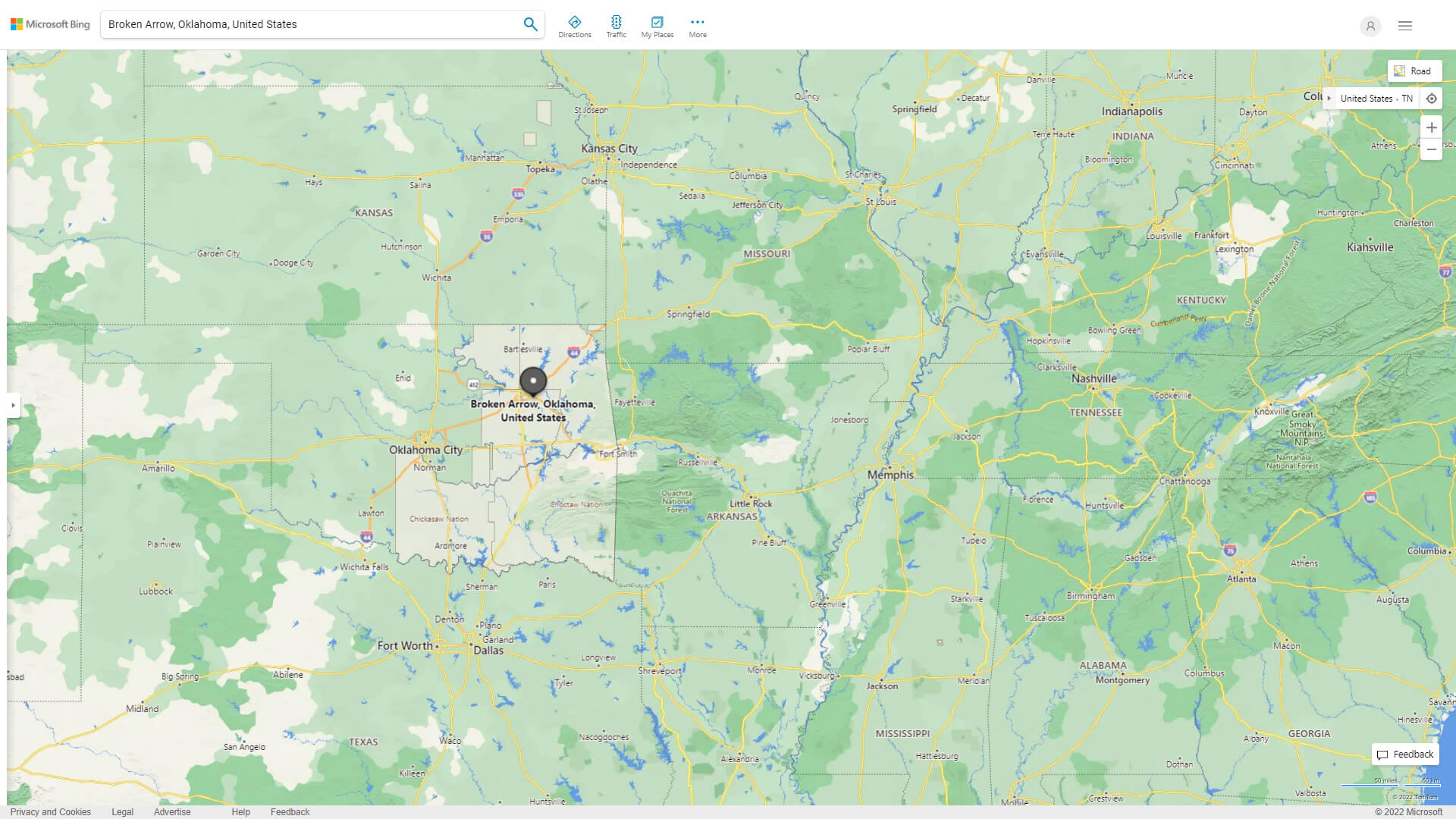 Broken Arrow Map Oklahoma